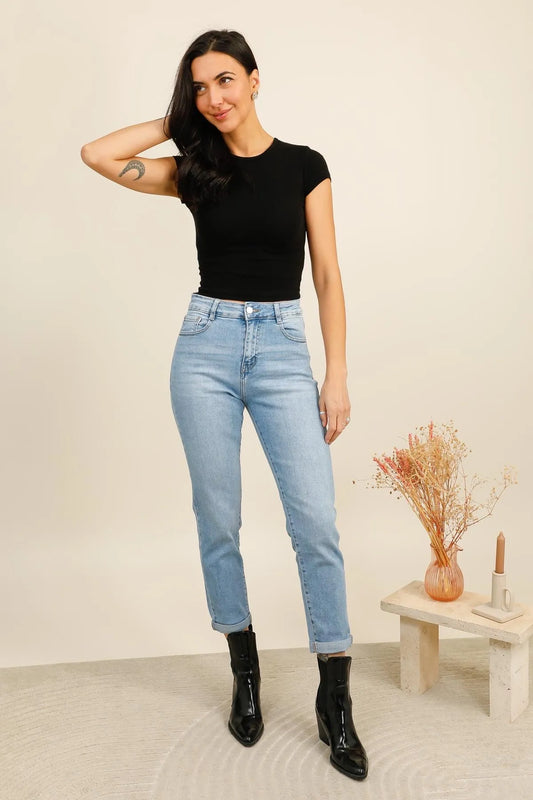 G Smack Blue Mom Jeans