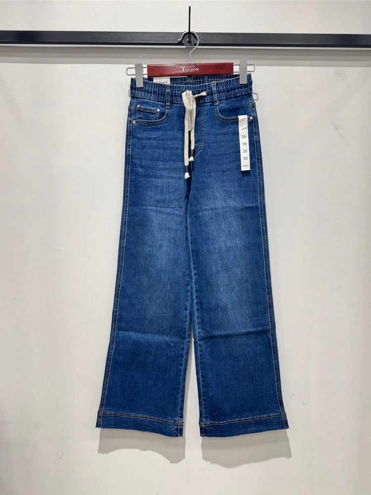 Halar like fabric very stretchy wide leg draw string jogger (8-18)