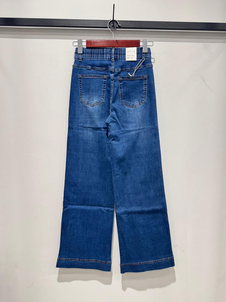 Halar like fabric very stretchy wide leg draw string jogger (8-18)
