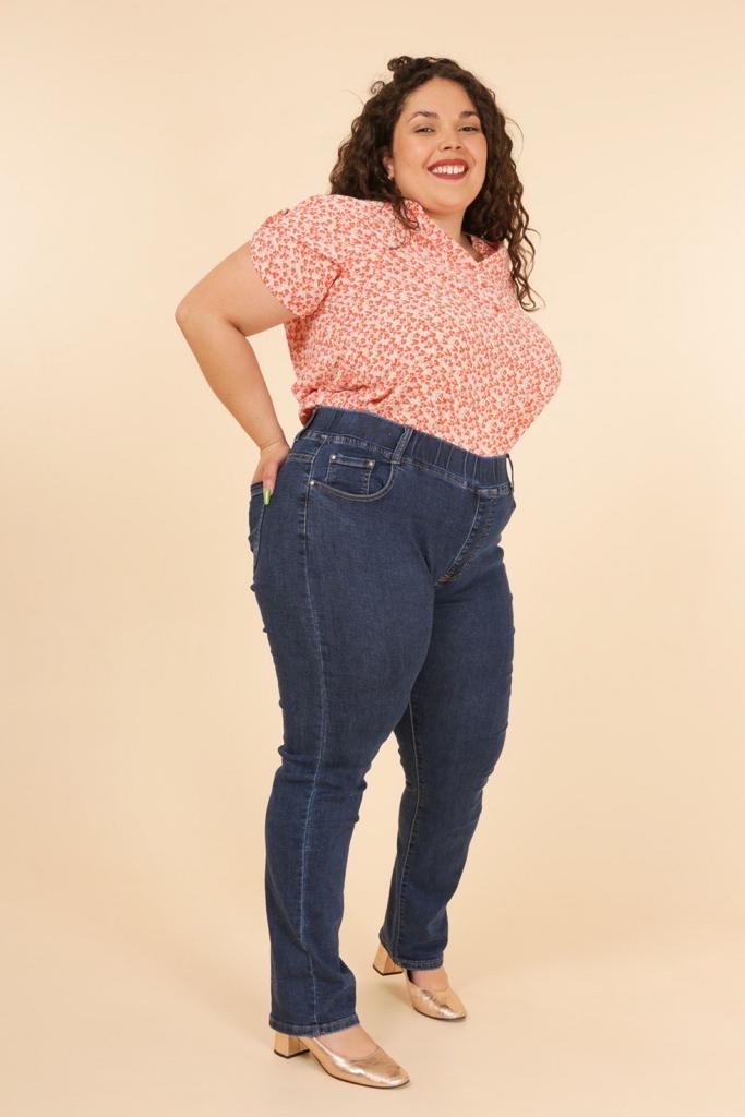 G smack Stretchy Elasticated waistband Straight Leg Jeans (16-24)