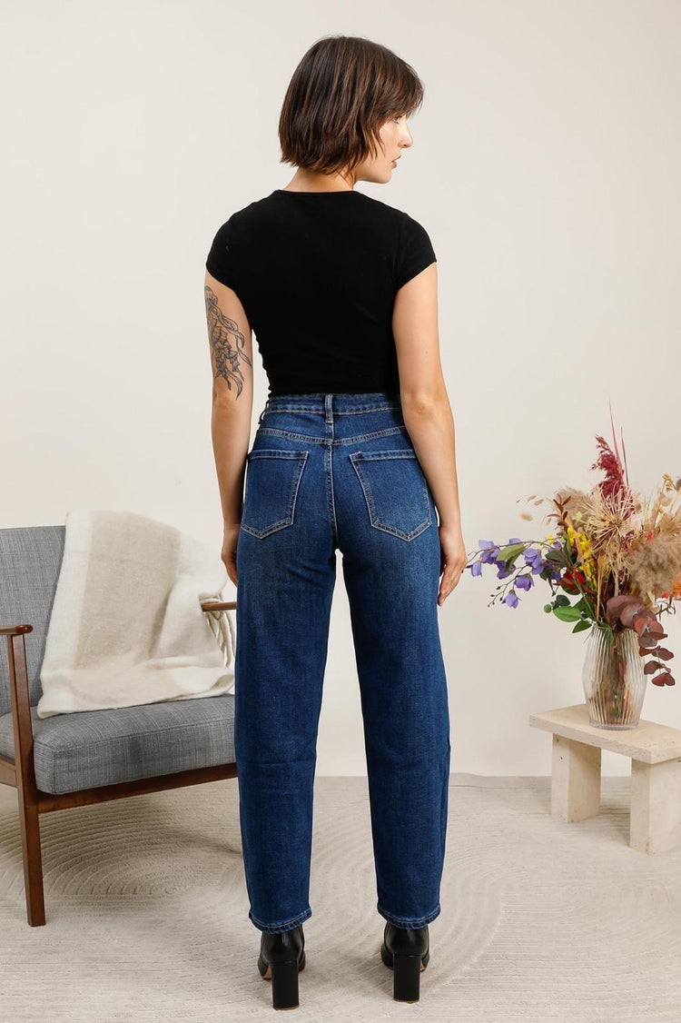 G Smack Stretchy barrel/ ballon fit Blue Denim Jeans (8-18)