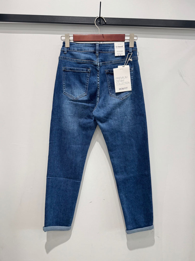 G Smack Stretchy Mom Fit Jeans