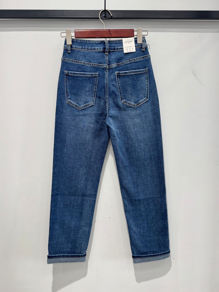 G Smack Stretchy Straight Leg Jeans (Dark Wash)