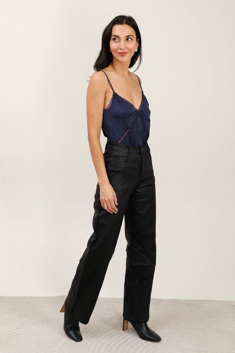 G Smack Straight leg stretchy PU jeans (10-22)