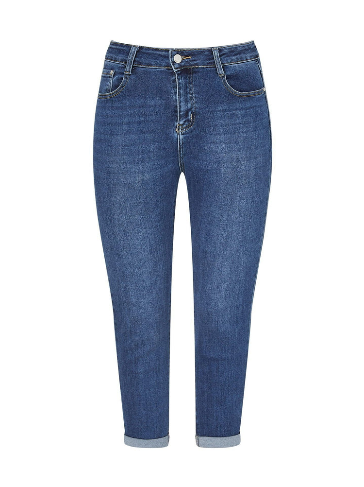 G smack stretchy dark wash mom jeans (8-18)