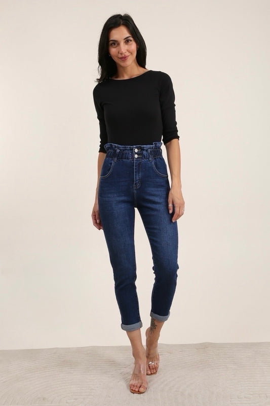 G Smack Mom Fit jeans With Two Button Detail (8-18)