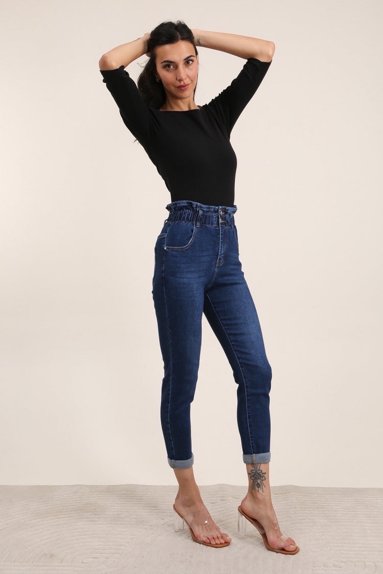 G Smack Mom Fit jeans With Two Button Detail (8-18)