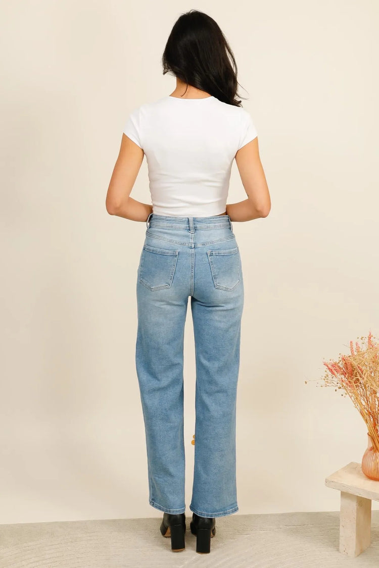 G Smack Blue Wide Leg Jeans (38-50)
