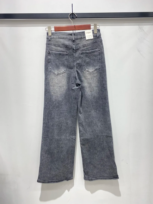 G Smack Grey Wide Leg Jeans