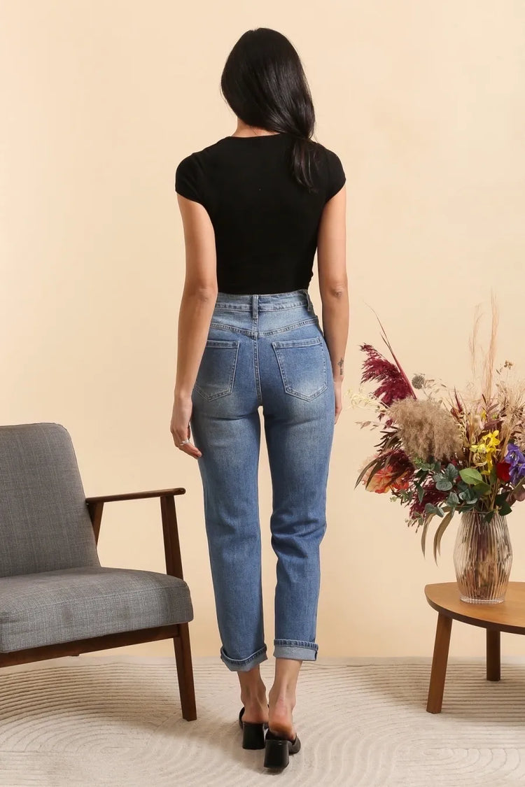 G Smack Blue Straight Jeans