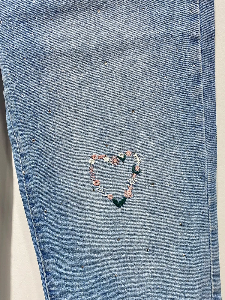 G Smack Blue Wide Leg Jeans