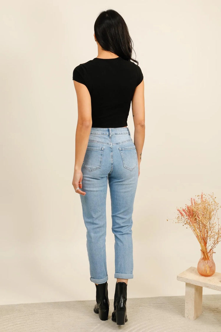 G Smack Blue Mom Jeans