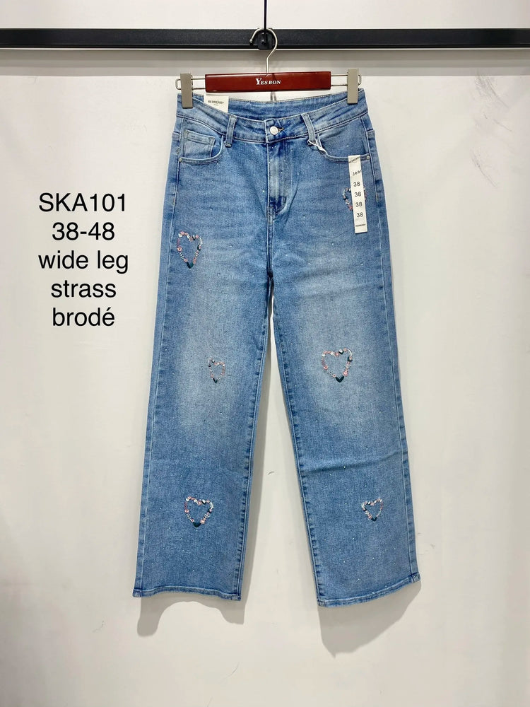 G Smack Blue Wide Leg Jeans
