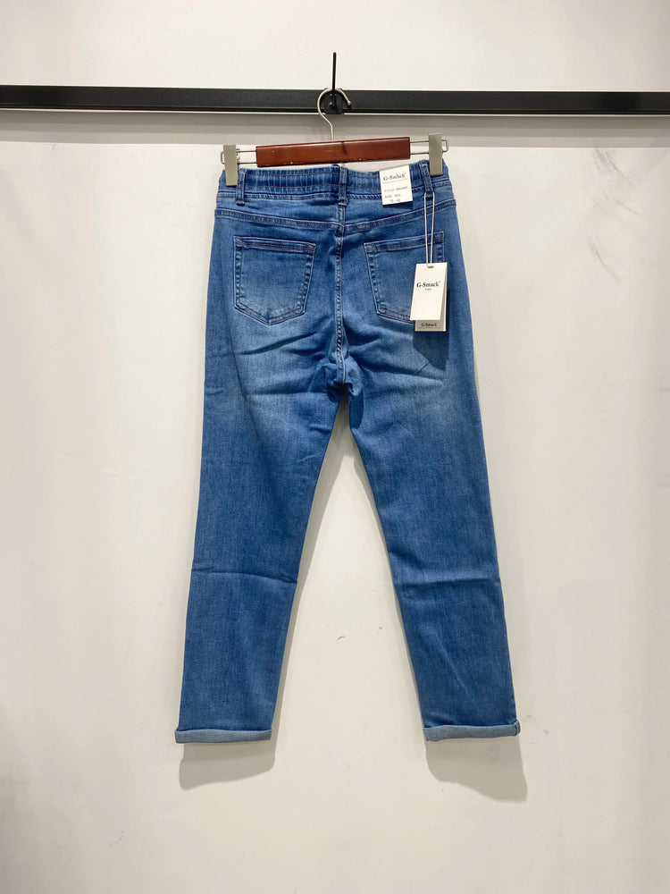 G Smack Blue Straight Jeans