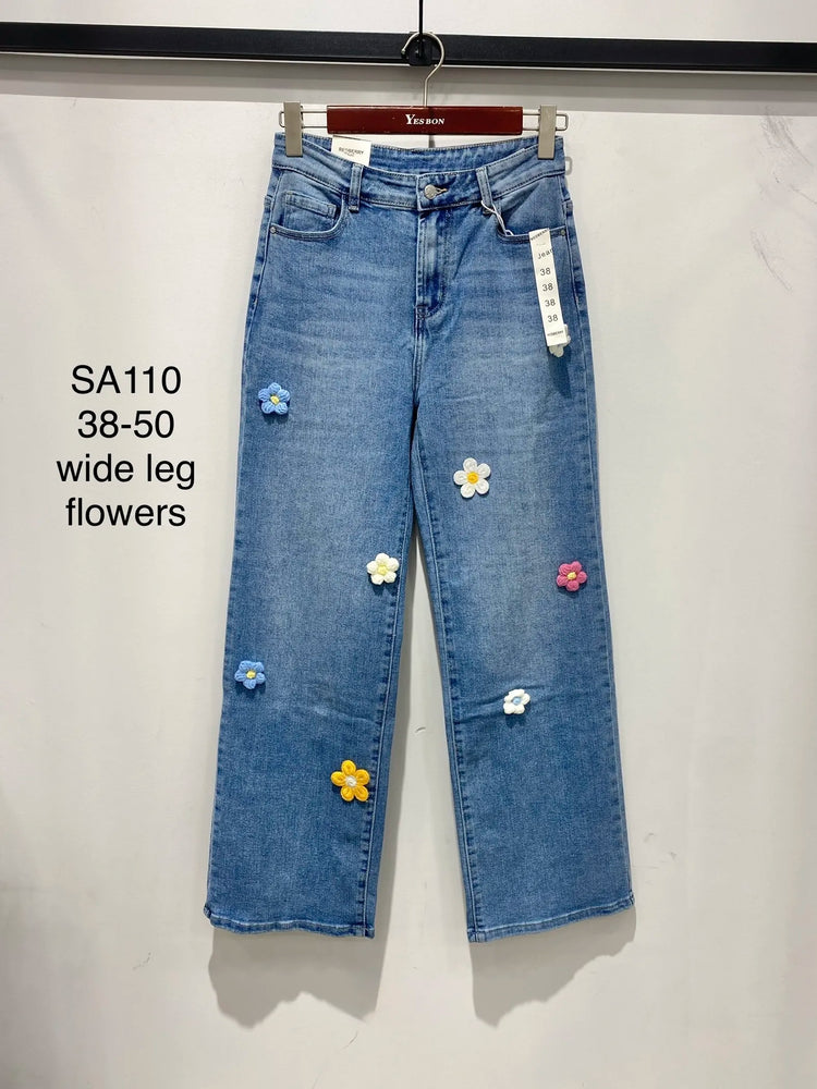 G Smack Blue Wide Leg Jeans (38-50)