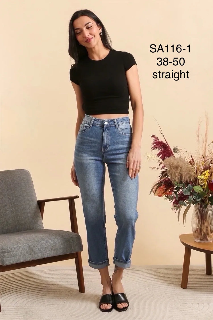 G Smack Blue Straight Jeans