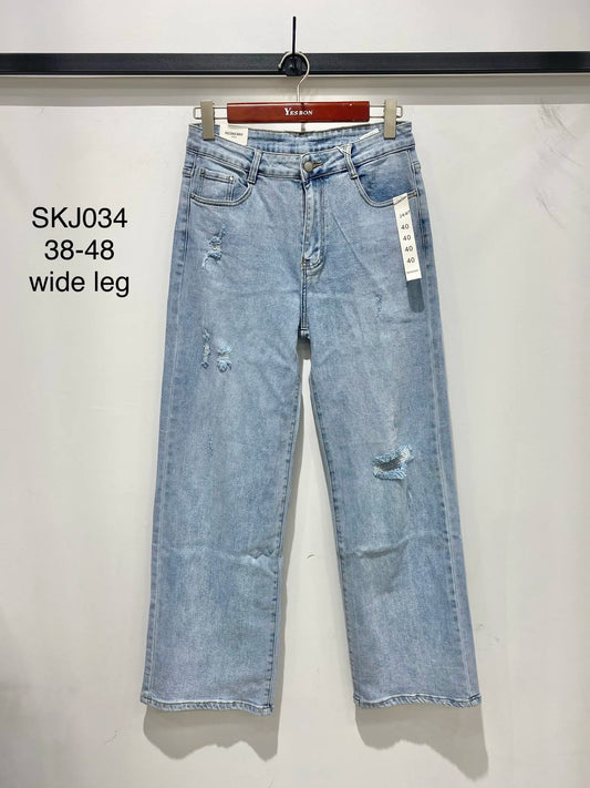 G Smack Blue Wide Leg Jeans