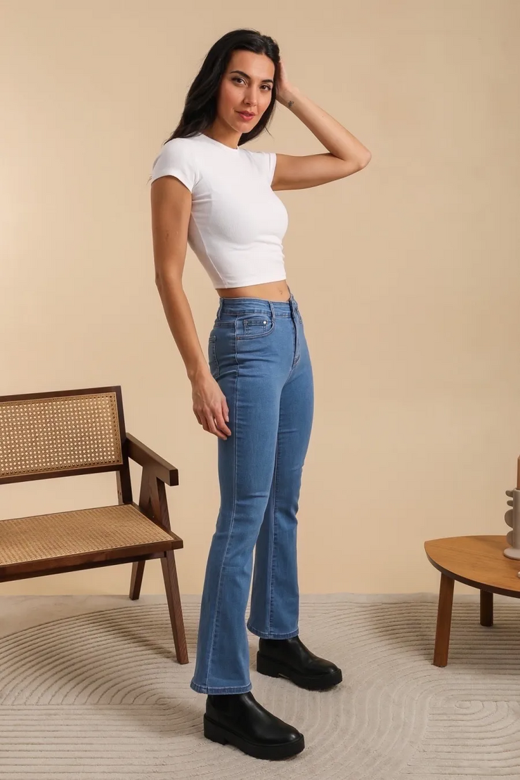 G Smack Blue Flare Jeans