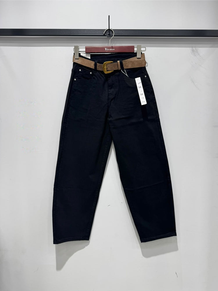 G Smack Stretch Barrel / Balloon Fit Jeans (8-18) - Black
