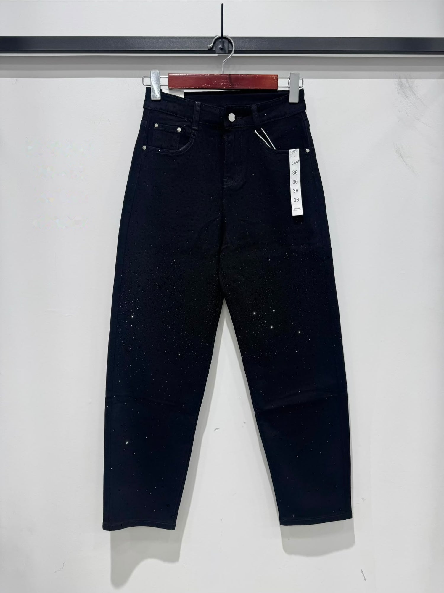 G Smack Diamante Stretch Balloon Jeans (8-18) - Default Title
