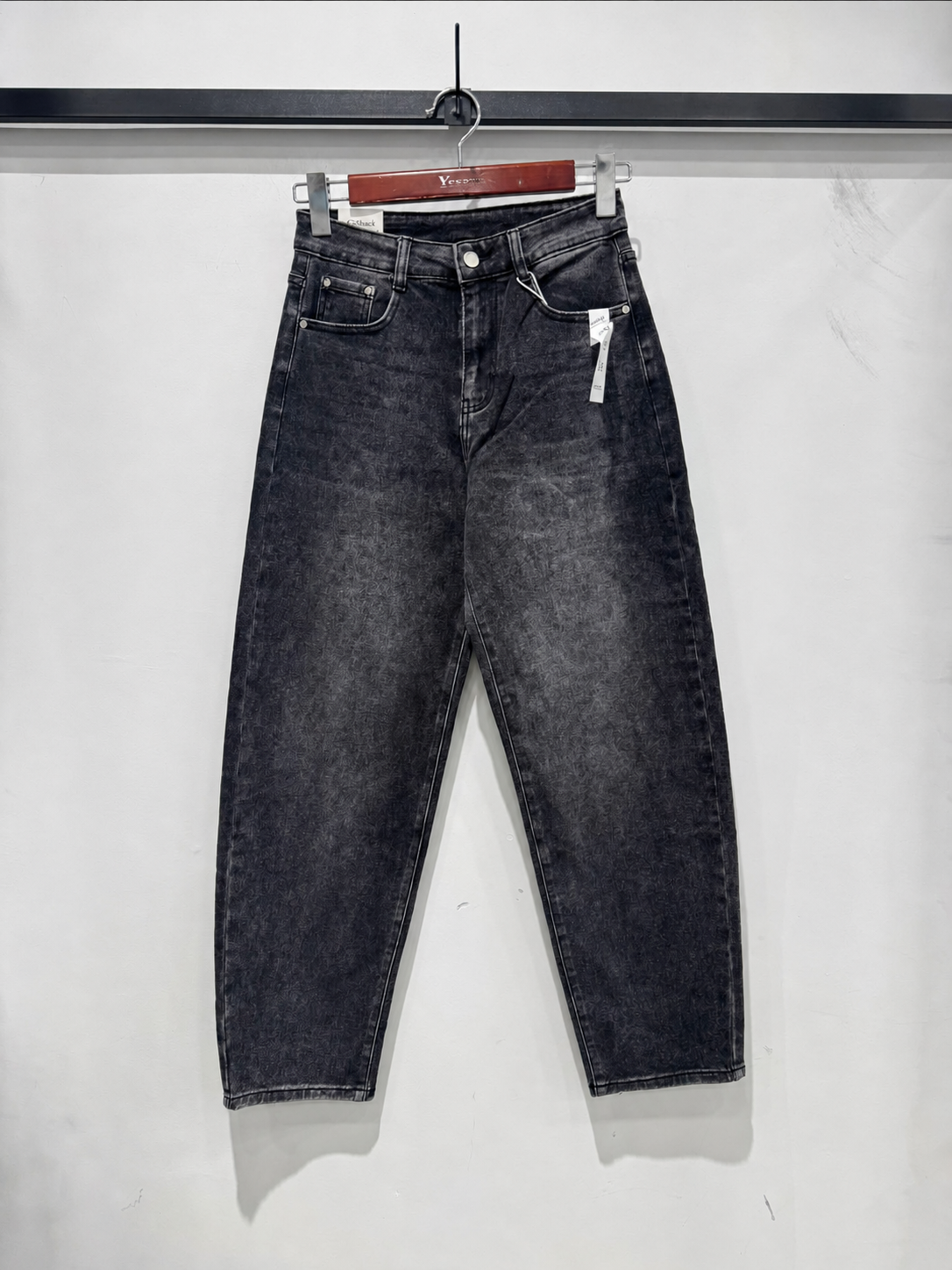 G Smack Stretch Barrel / Balloon Fit Jeans (8-18) - Washed Grey