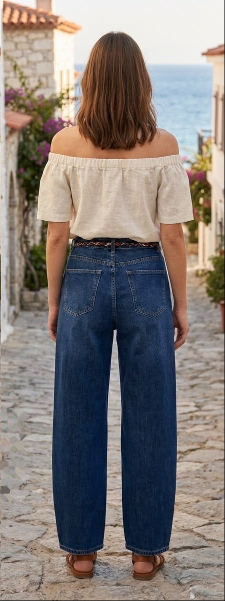 G Smack Stretch Balloon Jeans with Belt (8-18)