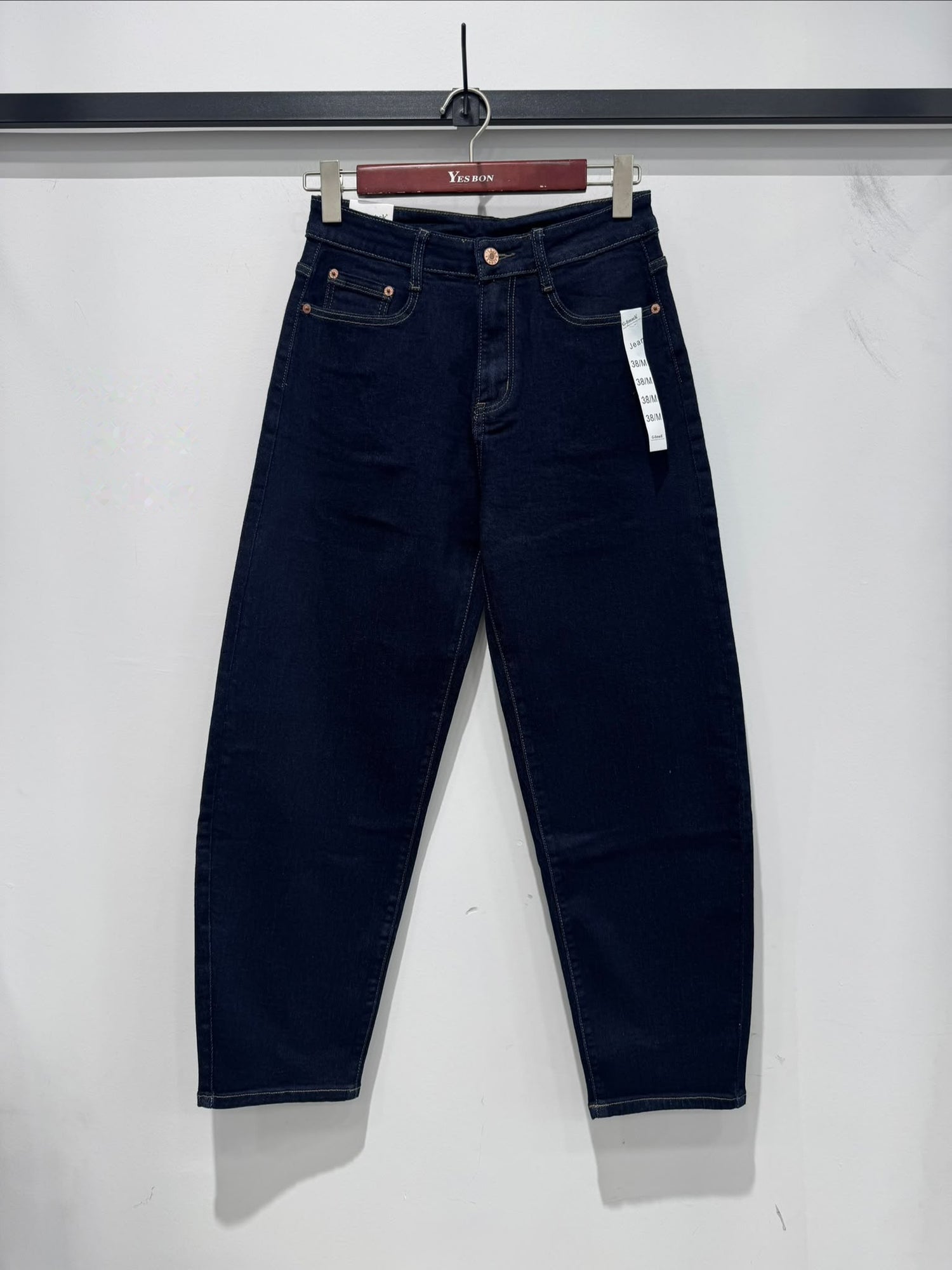 G Smack Stretch Barrel / Balloon Fit Jeans (8-18) - Very Dark Navy Wash