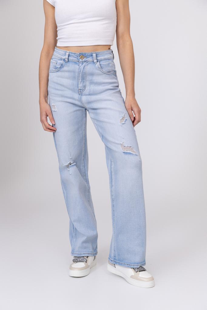 wide leg distressed stretchy jeans size