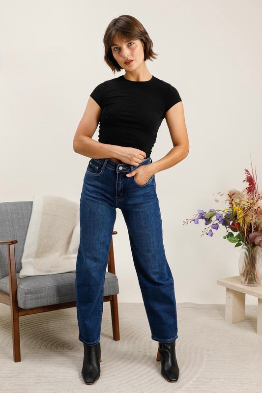 G Smack Stretchy barrel/ ballon fit Blue Denim Jeans (8-18)