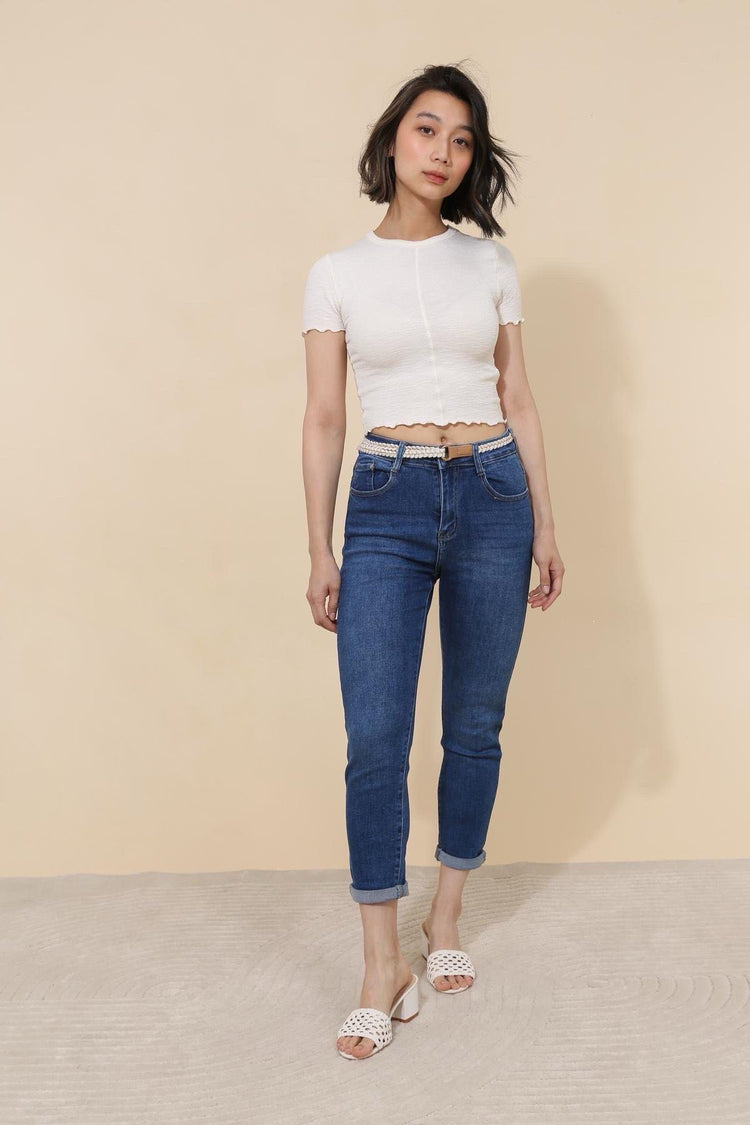 Stretchy G smack mom fit jeans