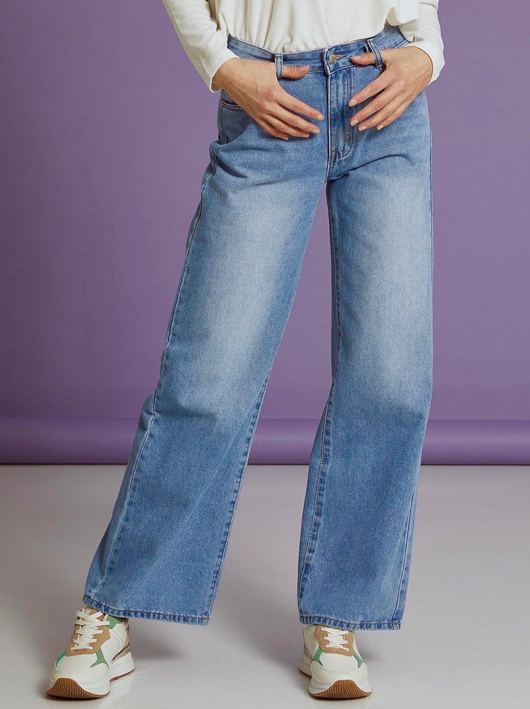 G smack stretchy Wide leg jeans (8-18)