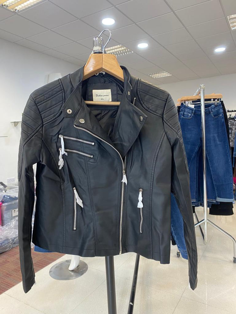 PU Faux leather jacket (16-24)